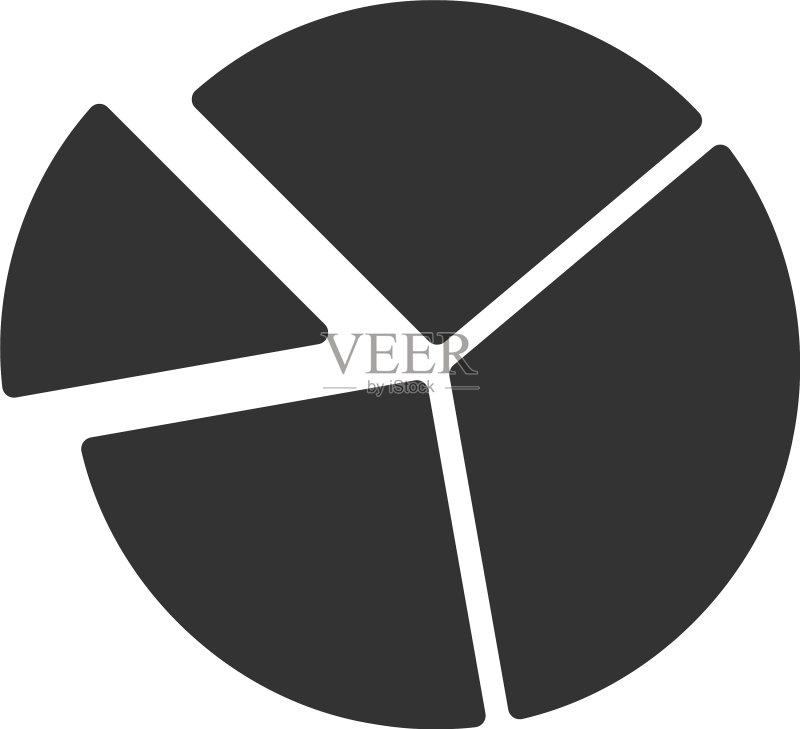 扁平风饼图图标图标素材