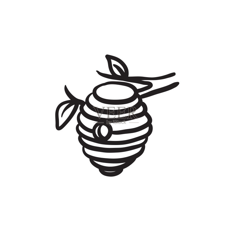 蜂巢素描图标图标素材