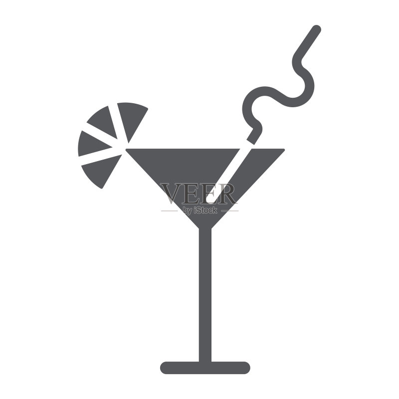 鸡尾酒 Bar 标志图标素材