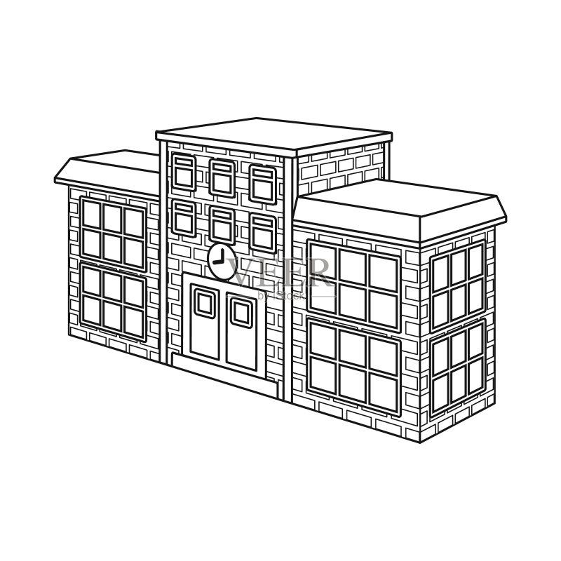 设计学校和大学图标集图标素材