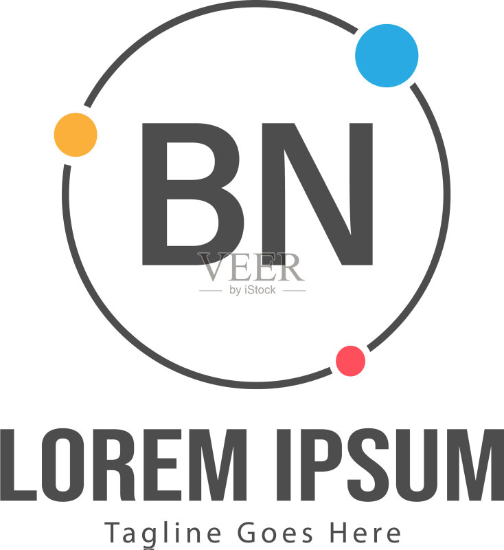 BN字母logo设计(创意现代风格)图标素材