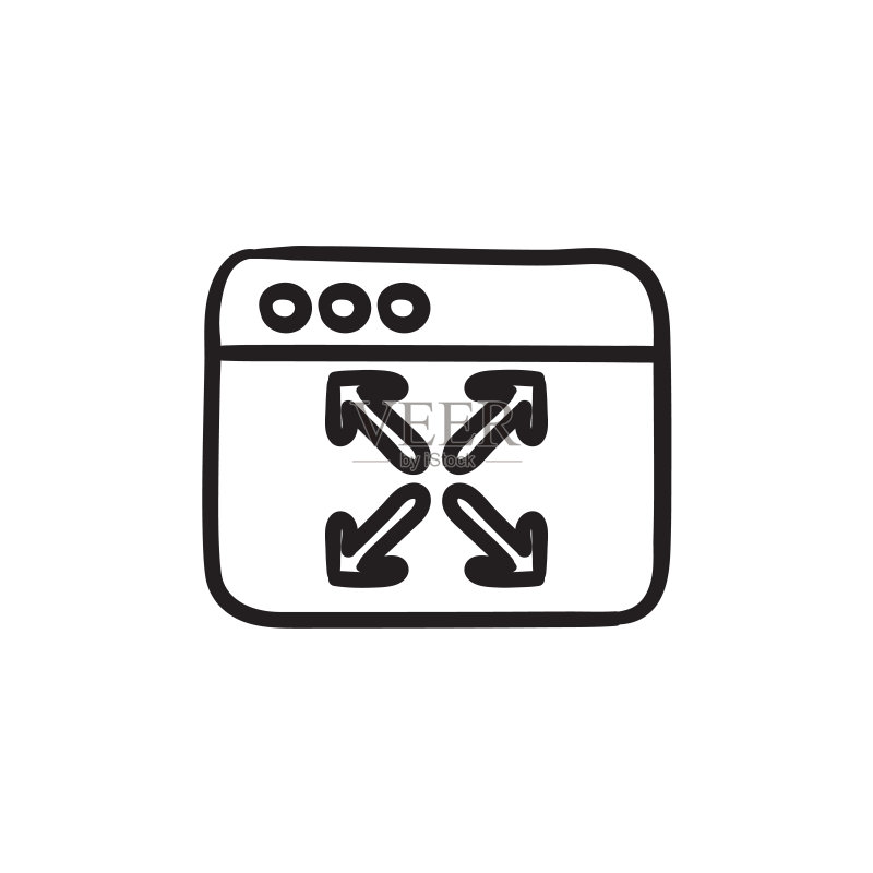 全屏草图图标图标素材