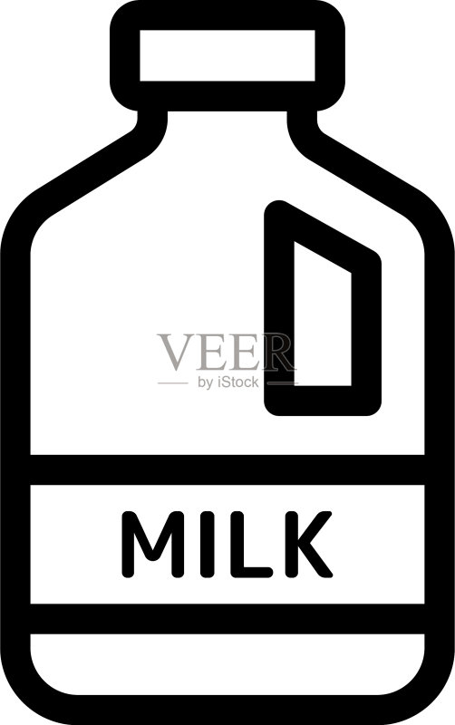牛奶罐图标素材