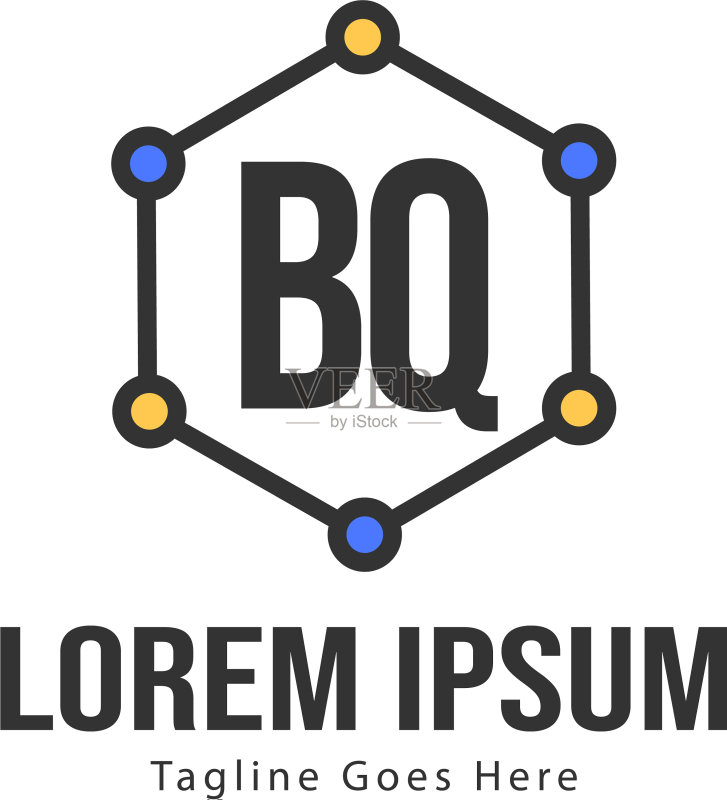 BQ字母标志设计创意现代BQ字母图标素材