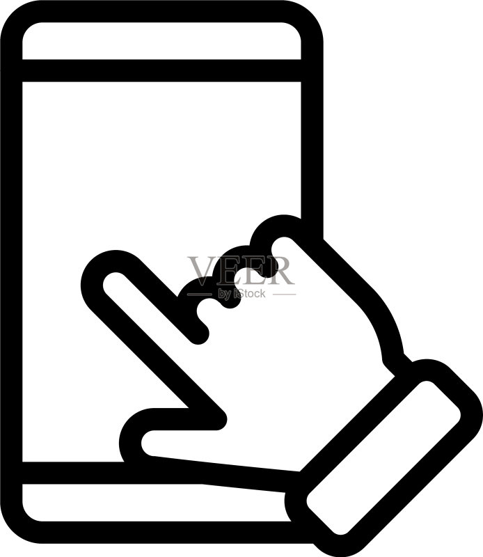 手指触摸图标素材