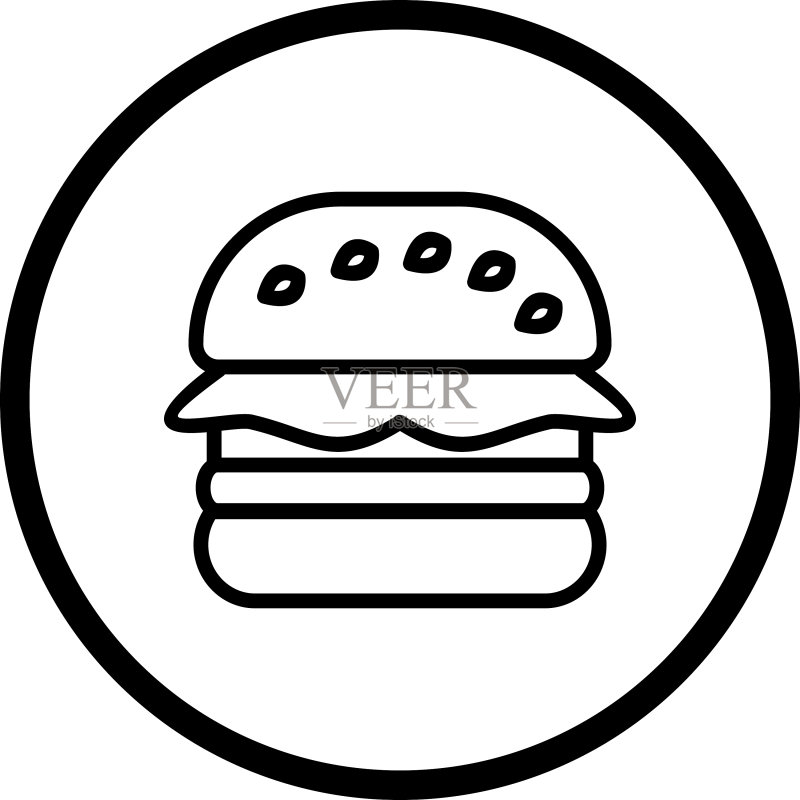 汉堡包图标图标素材