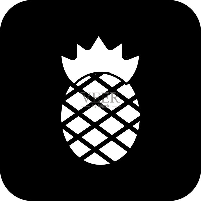 菠萝图标图标素材