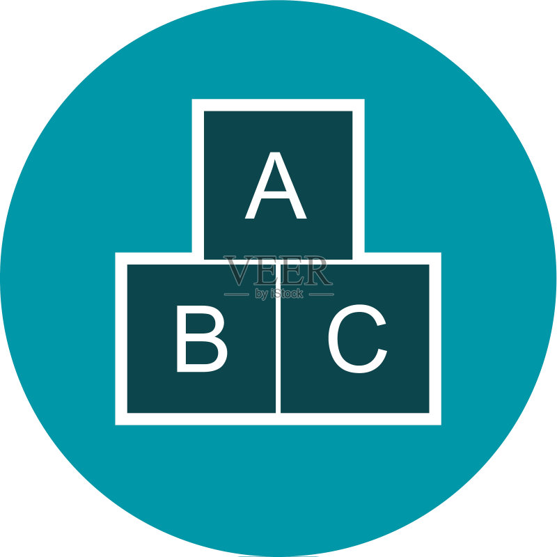 ABC立方体图标图标素材