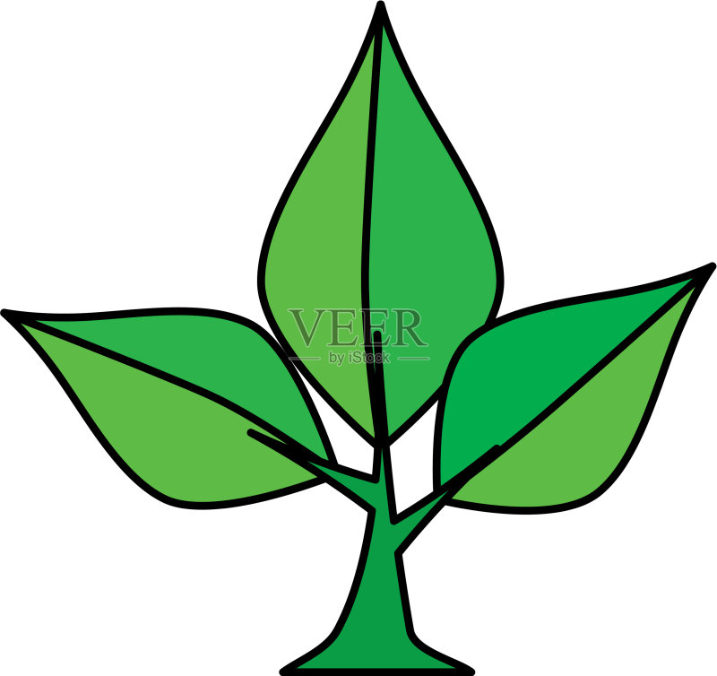 树植物孤立图标图标素材