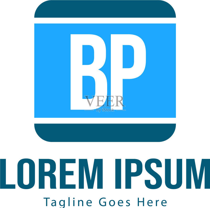 BP字母创意logo设计图标素材