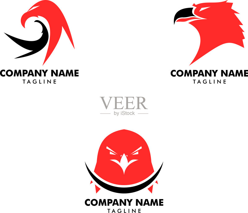 老鹰logo模板图标素材