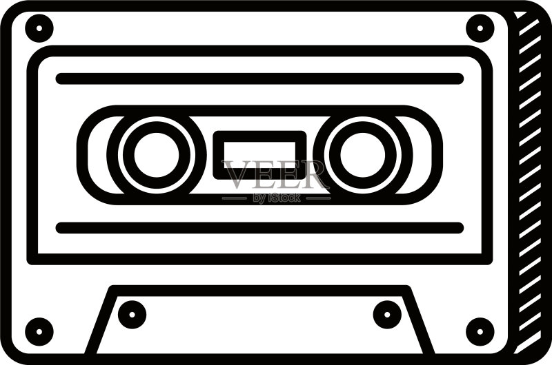 音频卡带录音音乐图标图标素材