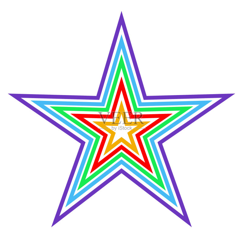 彩色星星图标商务Logo素材图标素材
