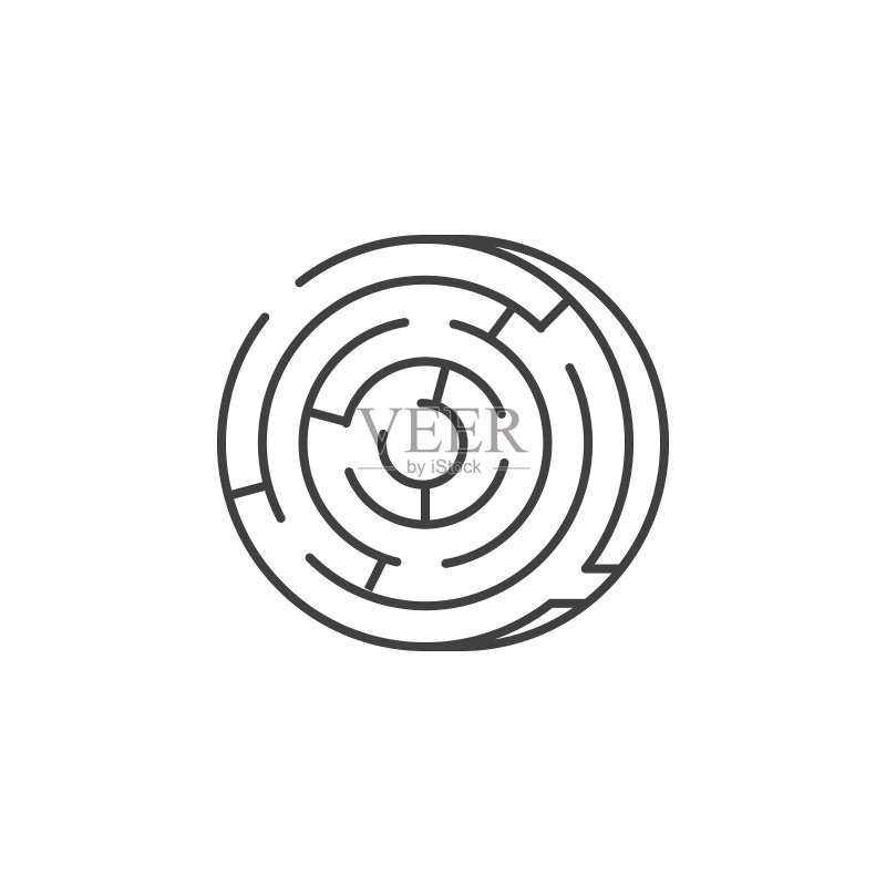 迷宫细线图标图标素材