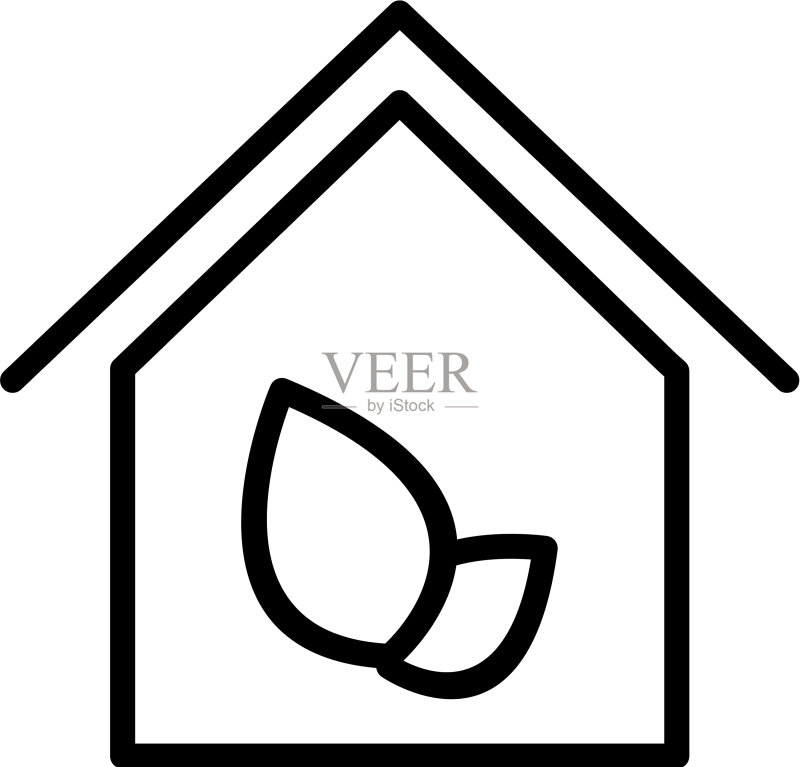 生态房屋图标图标素材