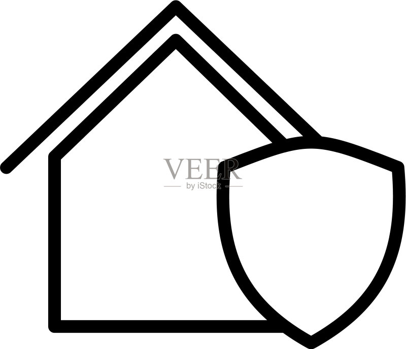 受保护的房屋图标图标素材