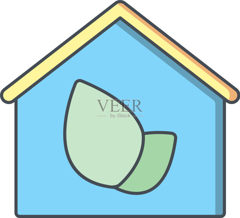 生态房屋图标图标素材