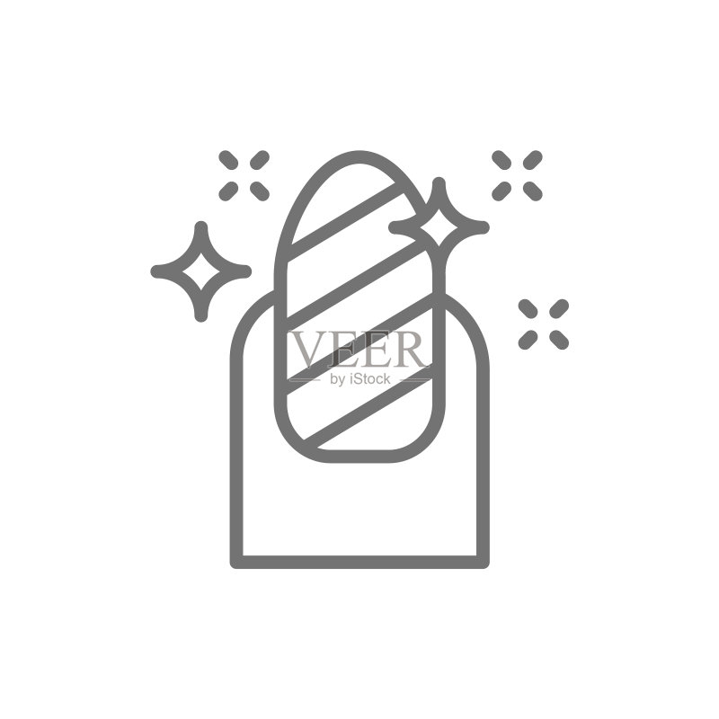 磁性指甲油美甲沙龙线条图标图标素材
