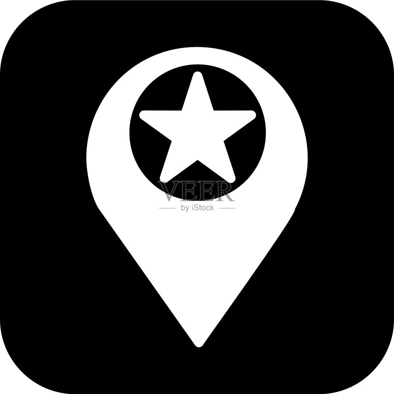 带星位置图标图标素材