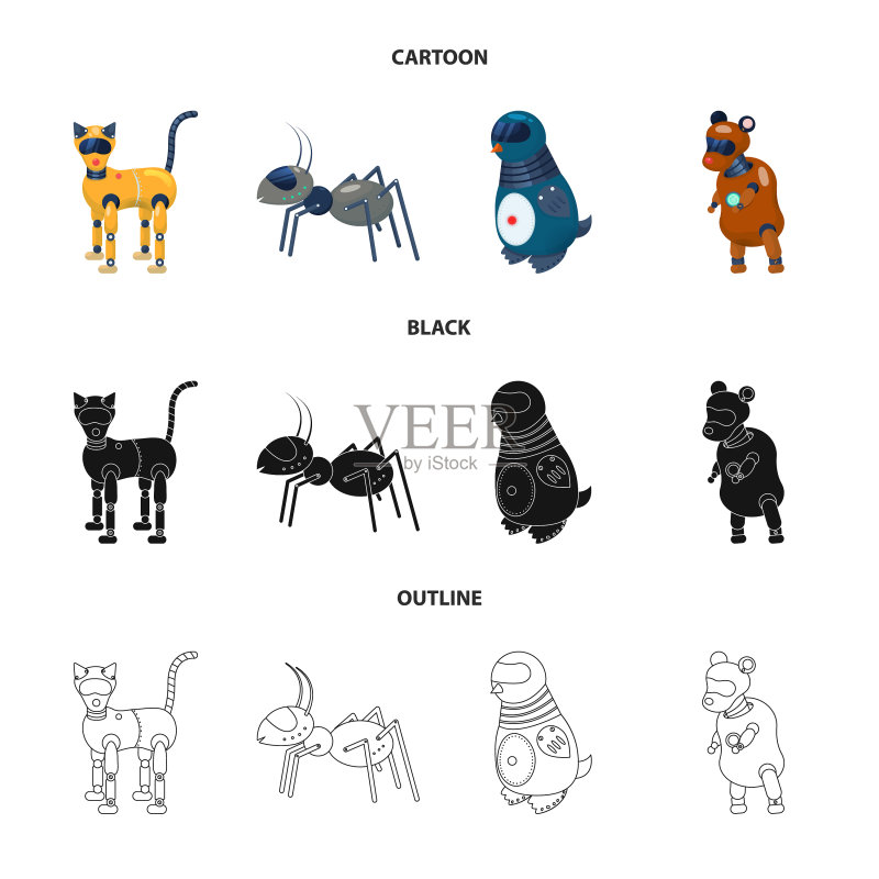 玩具设计与科学logo合集图标素材