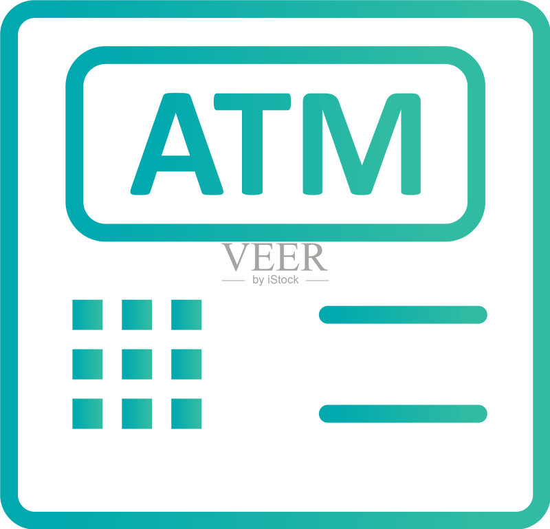 ATM机图标图标素材