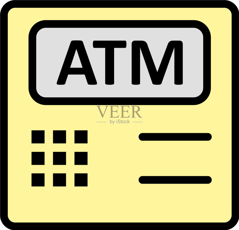 ATM机图标图标素材