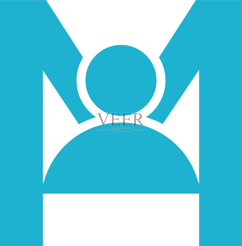 字母M标志模板图标素材