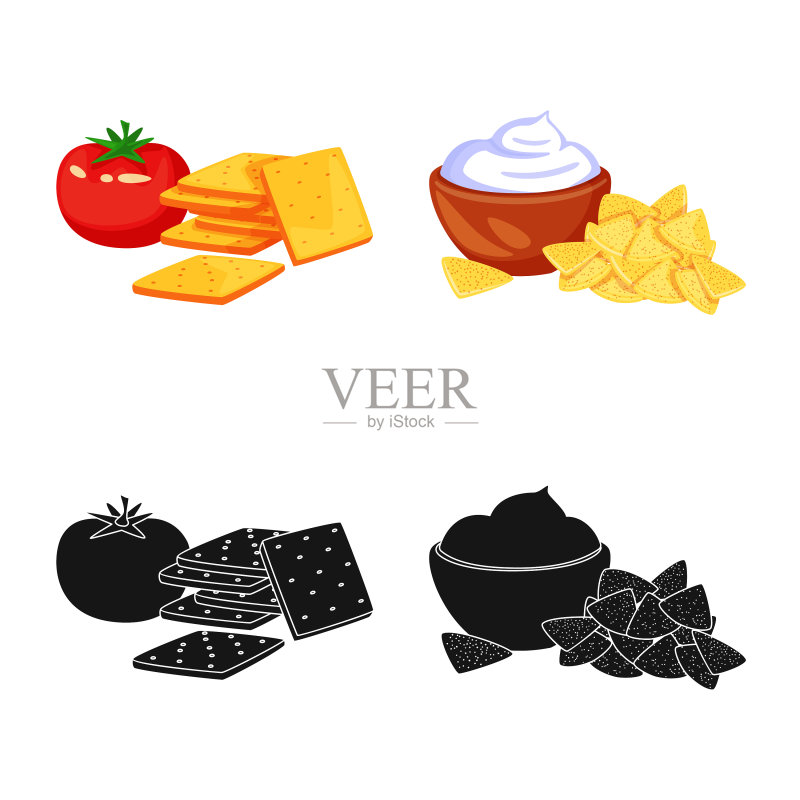 味觉和调味品标志图案合集图标素材