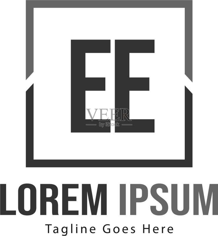EE现代框架logo模板图标素材