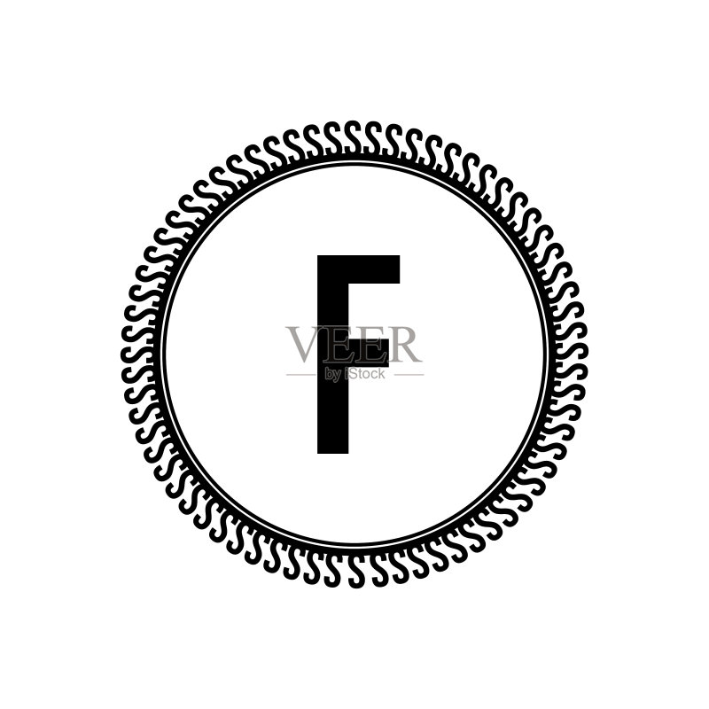 首字母F标志设计模板图标素材