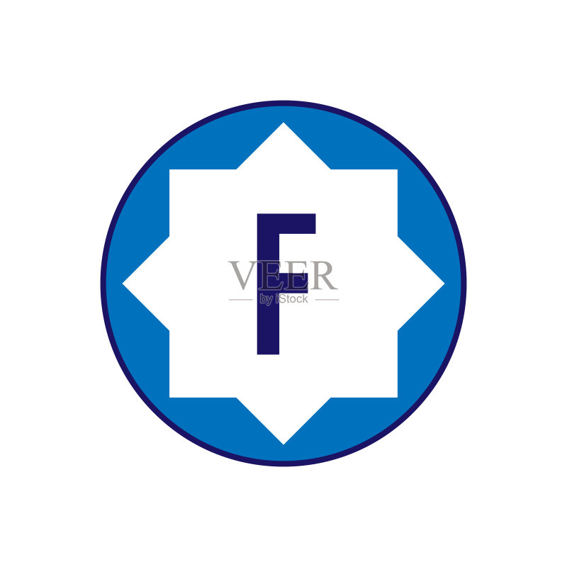 首字母F标志设计模板图标素材