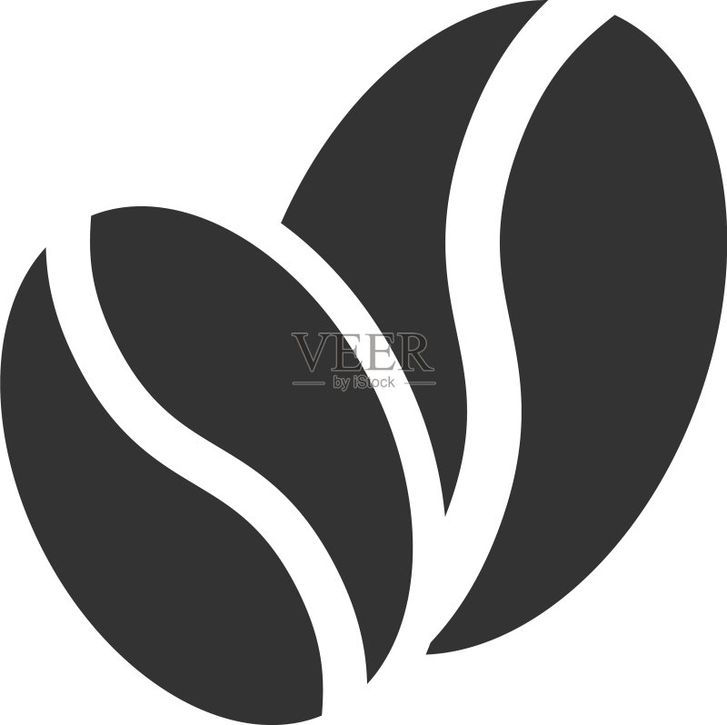 咖啡豆图标图形设计模板图标素材
