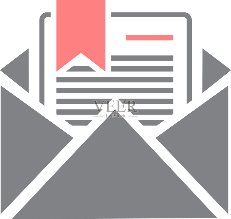 白色背景上的商业文档图标图标素材