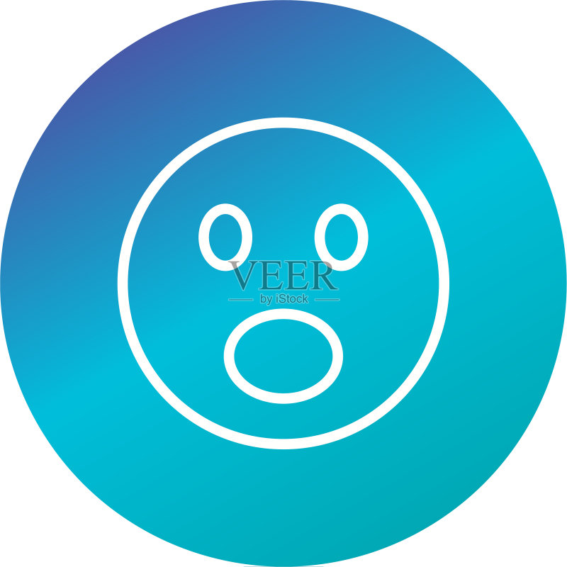 惊讶的表情符号图标图标素材
