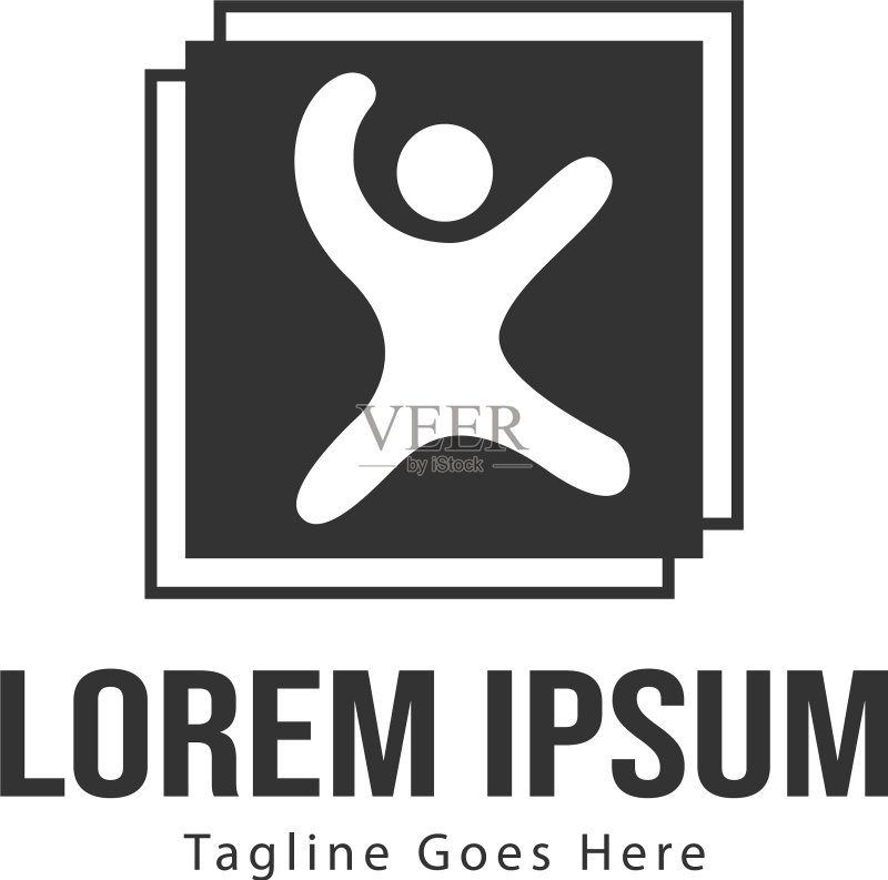 现代儿童logo模板设计图标素材