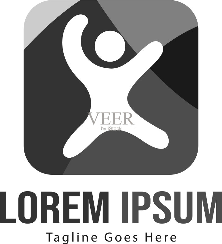 现代儿童logo模板设计图标素材