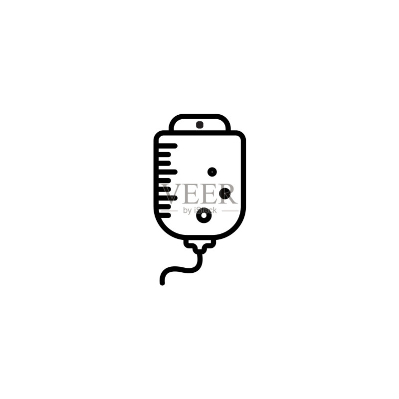 白色背景上的滴计数器网络线条图标图标素材