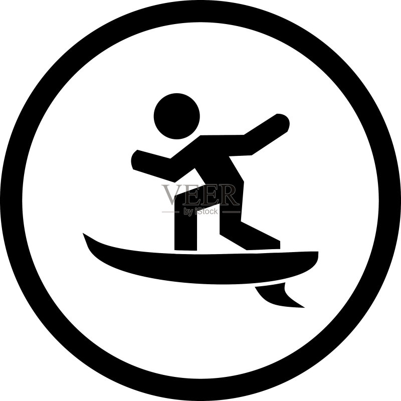 冲浪图标图标素材