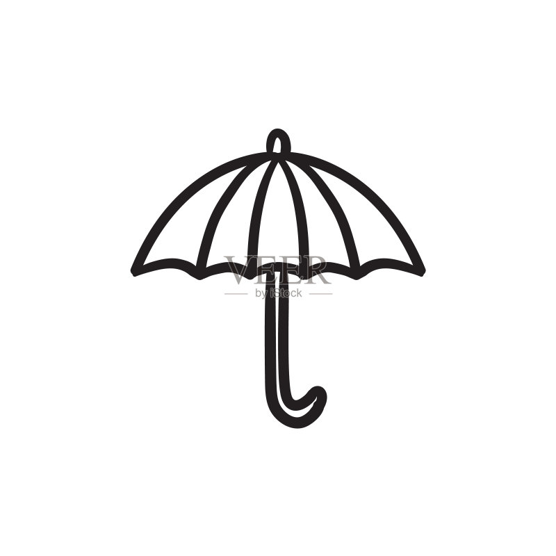雨伞草图图标图标素材