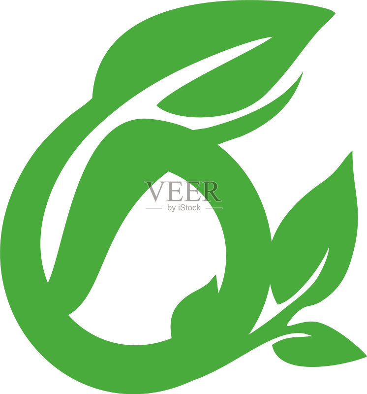 叶标志模板图标素材