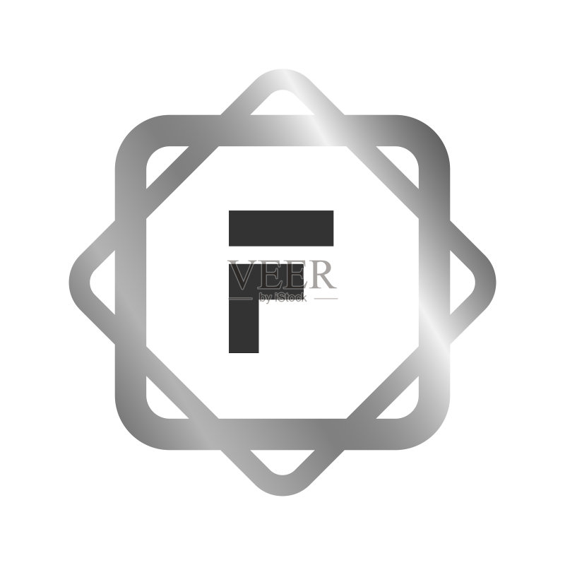 首字母F标志设计模板图标素材