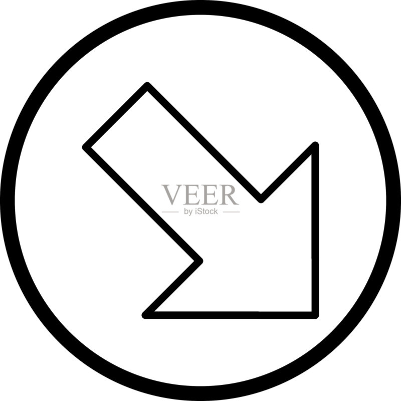 向下箭头图标图标素材