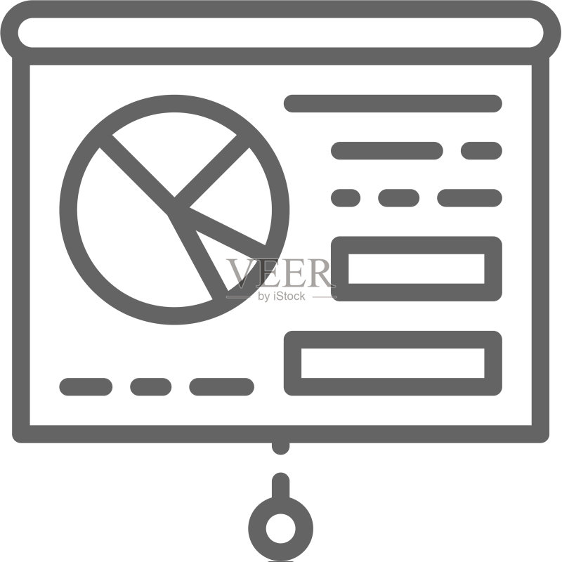 图表演示白板培训图标素材