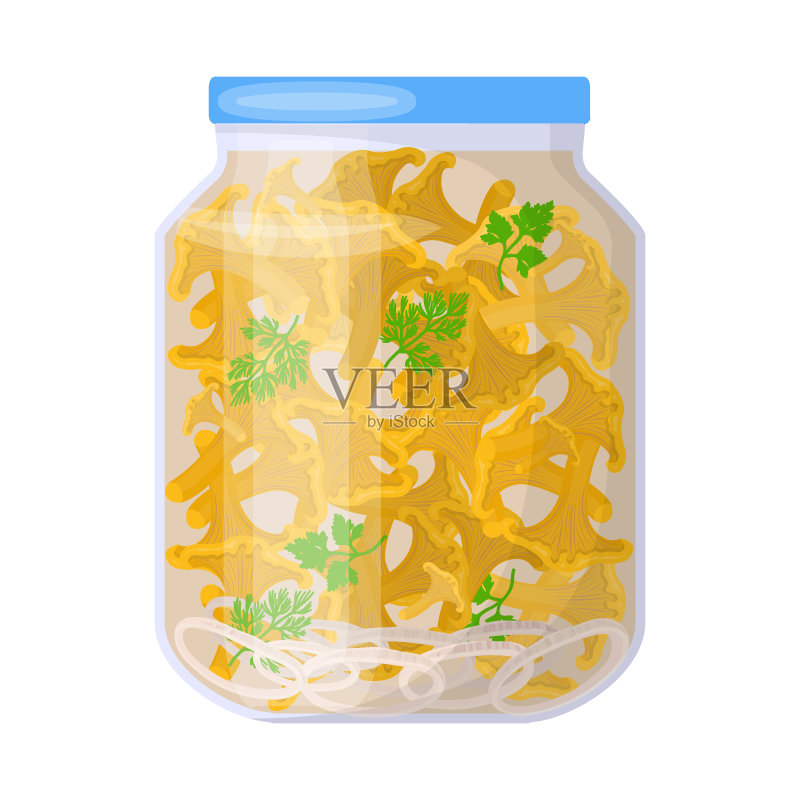 腌制食品和罐子Logo合集图标素材