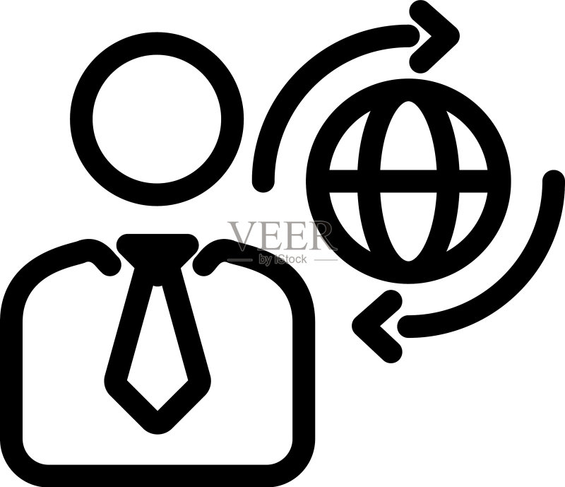 国际商人图标素材