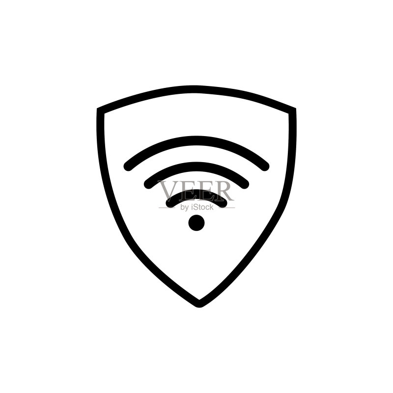 VPN - 虚拟专用网络盾牌图标图标素材