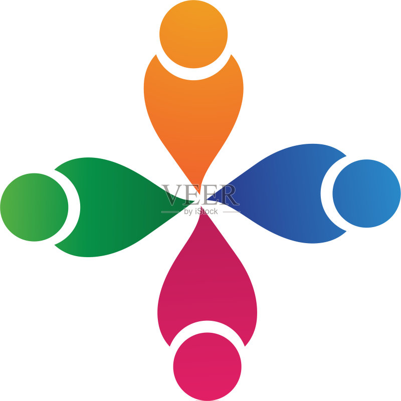 社区人物关爱Logo和符号图标素材