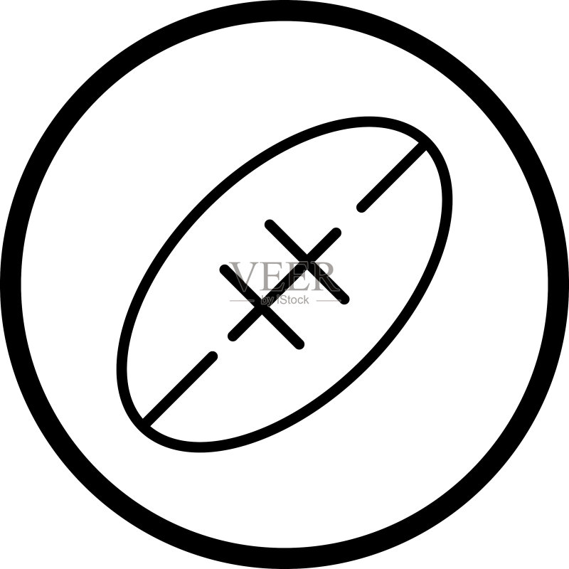 橄榄球图标图标素材