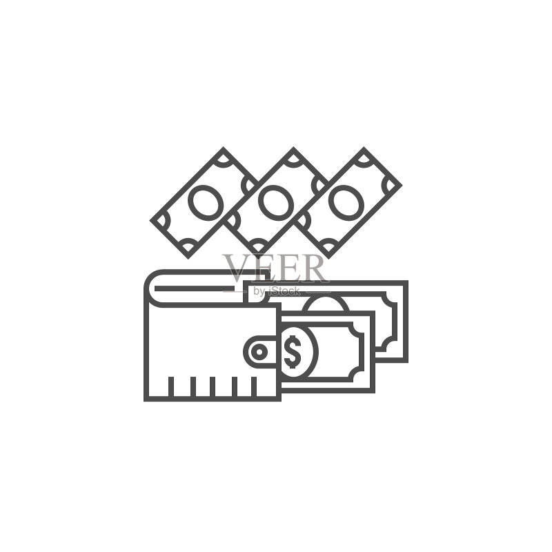 费用线条图标图标素材
