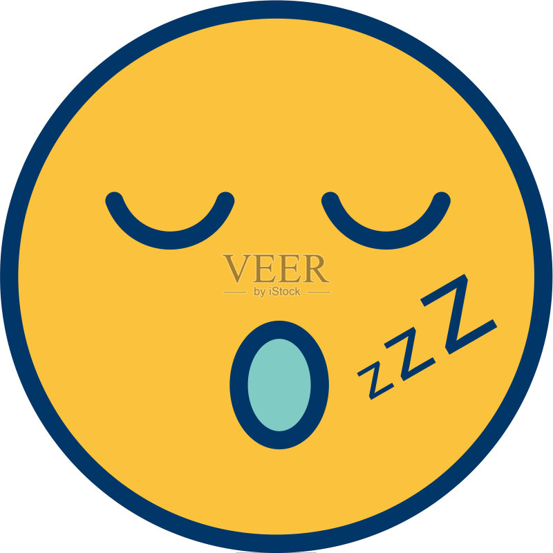 睡眠表情符号图标图标素材